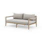 Sherwood Outdoor Sofa, Washed Brown - Stone Grey