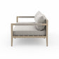 Sherwood Outdoor Sofa, Washed Brown - Stone Grey