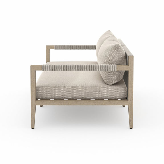 Sherwood Outdoor Sofa, Washed Brown - Faye Sand