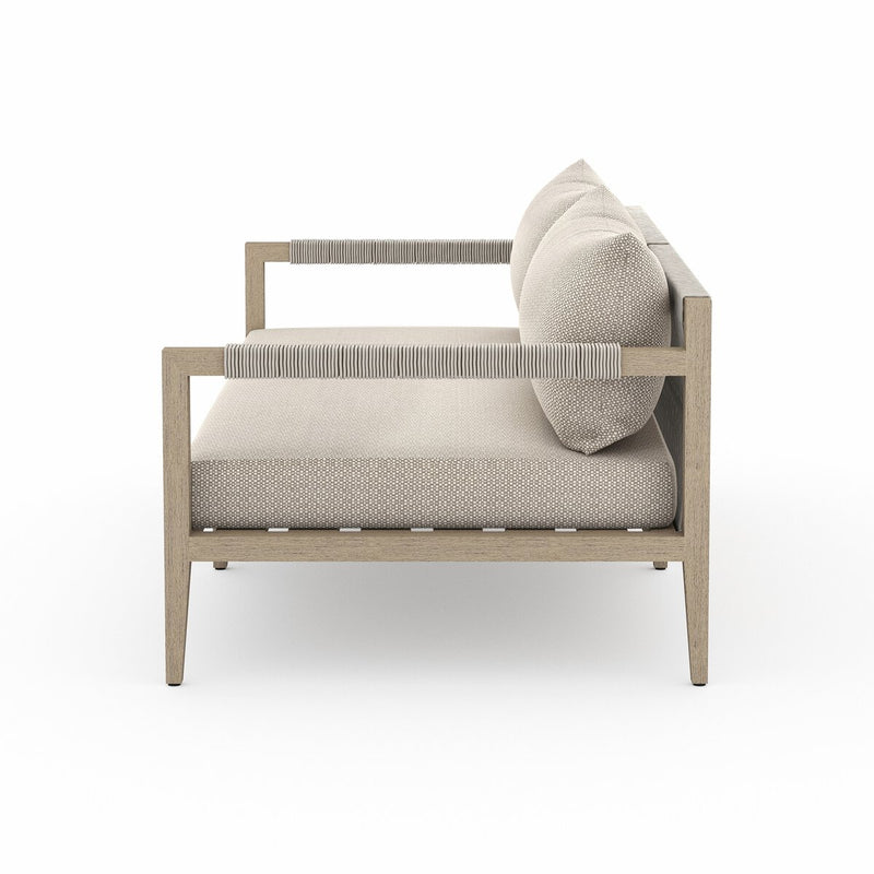 Sherwood Outdoor Sofa, Washed Brown - Faye Sand