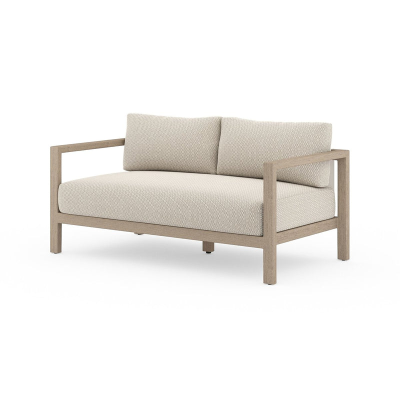 Sonoma Outdoor Sofa, Washed Brown - Faye Sand