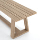 Atherton Outdoor Dining Bench - Washed Brown