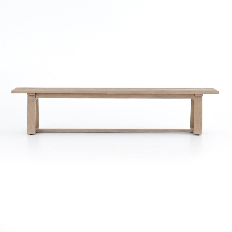 Atherton Outdoor Dining Bench - Washed Brown