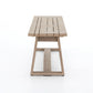 Atherton Outdoor Dining Bench - Washed Brown