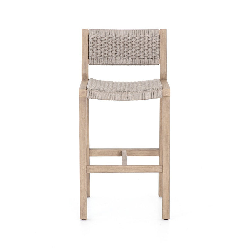 Delano Outdoor Bar + Counter Stool - Washed Brown
