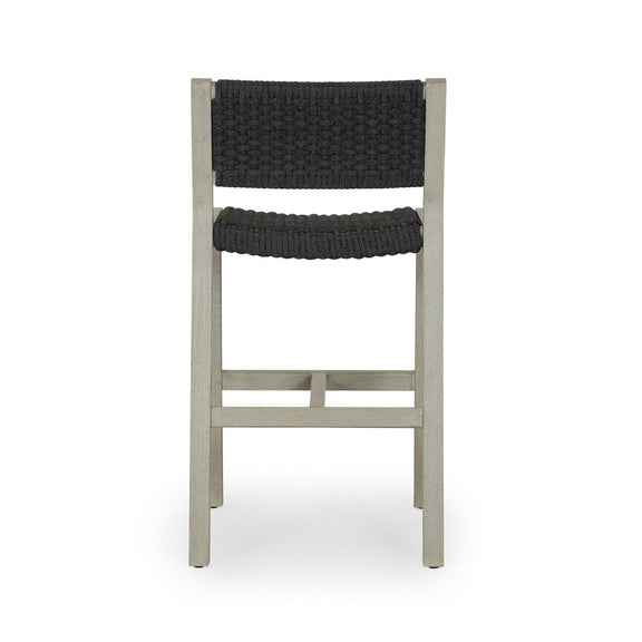 Delano Outdoor Bar + Counter Stool - Weathered Grey