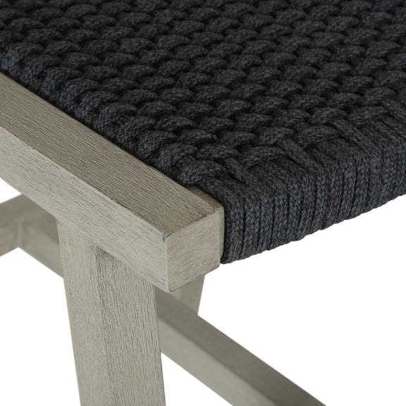 Delano Outdoor Bar + Counter Stool - Weathered Grey