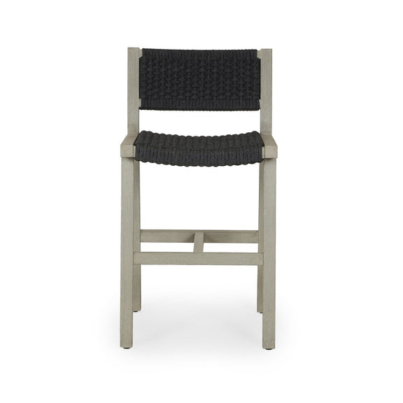 Delano Outdoor Bar + Counter Stool - Weathered Grey