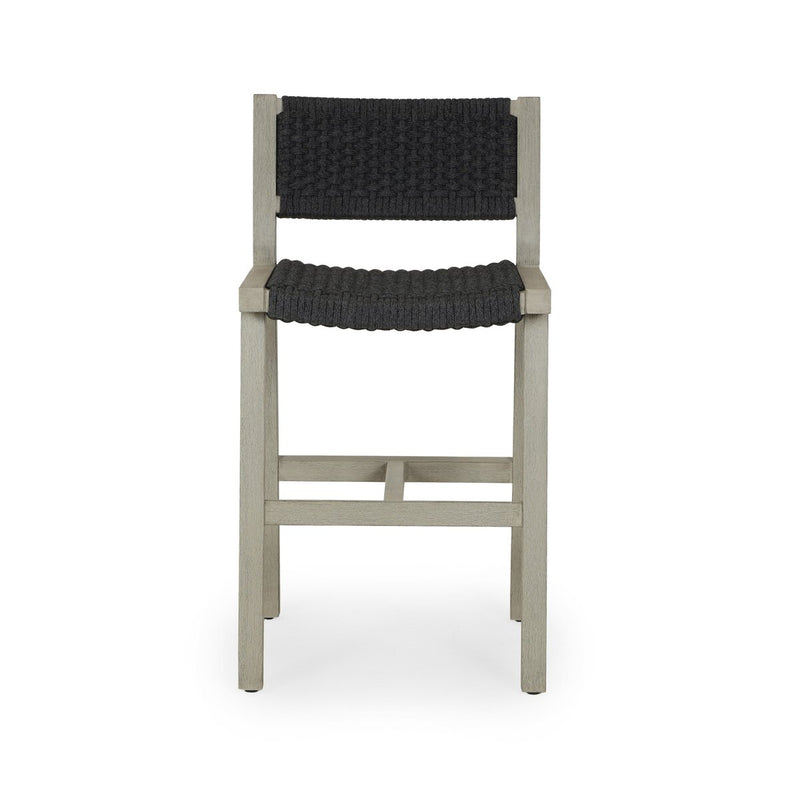 Delano Outdoor Bar + Counter Stool - Weathered Grey