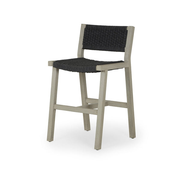 Delano Outdoor Bar + Counter Stool - Weathered Grey