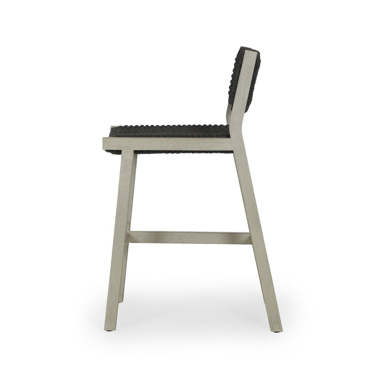 Delano Outdoor Bar + Counter Stool - Weathered Grey