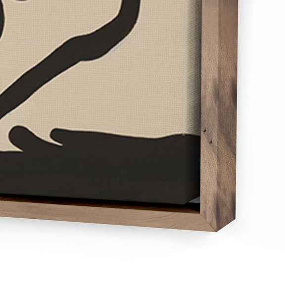 Triptych by Katherine Hunsaker — Rustic Walnut Floater