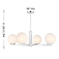 Linea 4-Light Chandelier