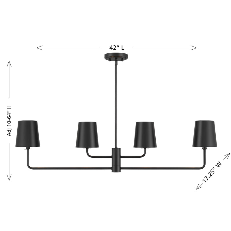 Marais 4-Light Linear Chandelier