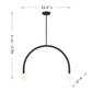 Arc 2-Light Chandelier