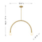 Arc 2-Light Chandelier