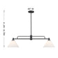 Frame 2-Light Linear Chandelier