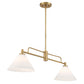 Frame 2-Light Linear Chandelier