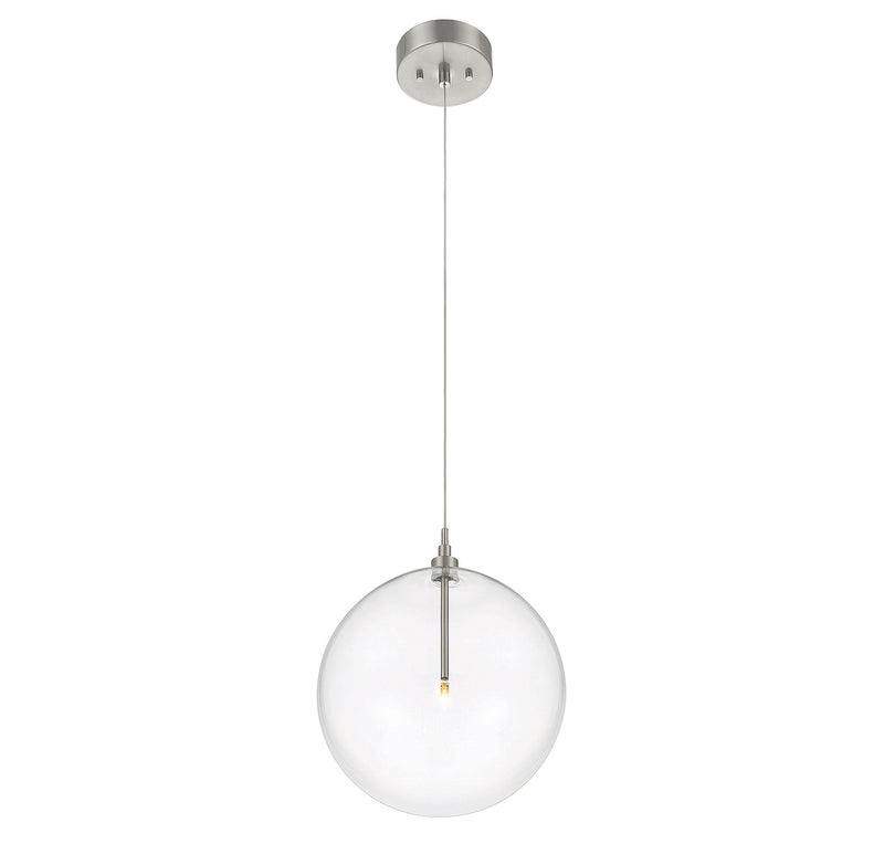 Meridian 1-Light Pendant in Brushed Nickel