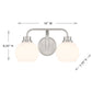 Eden 2-Light Bathroom Vanity Light