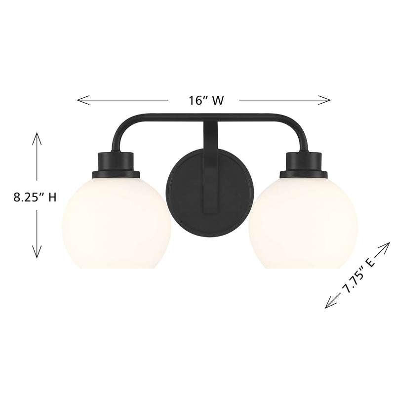Eden 2-Light Bathroom Vanity Light