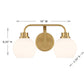 Eden 2-Light Bathroom Vanity Light