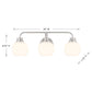 Eden 3-Light Bathroom Vanity Light