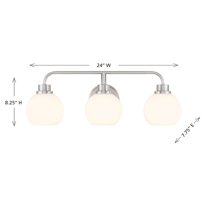 Eden 3-Light Bathroom Vanity Light