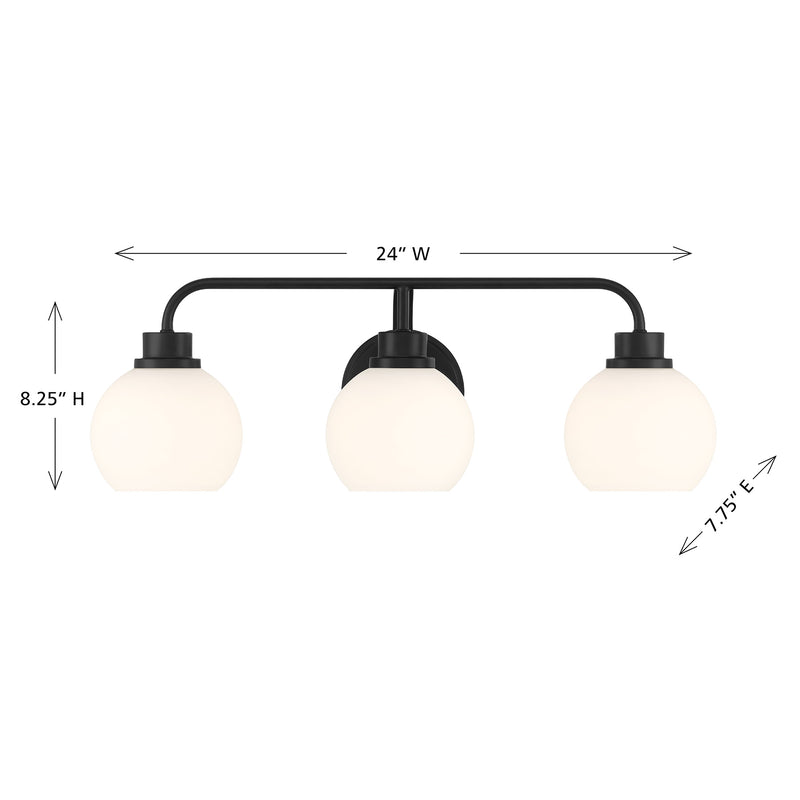 Eden 3-Light Bathroom Vanity Light