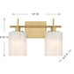 Astra 2-Light Bathroom Vanity Light