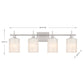 Astra 4-Light Bathroom Vanity Light