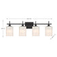 Astra 4-Light Bathroom Vanity Light