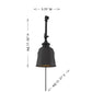 Arden 1-Light Adjustable Wall Sconce (Set of Two)