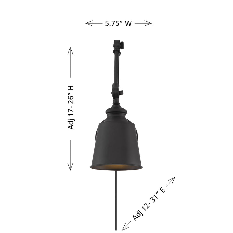 Arden 1-Light Adjustable Wall Sconce (Set of Two)