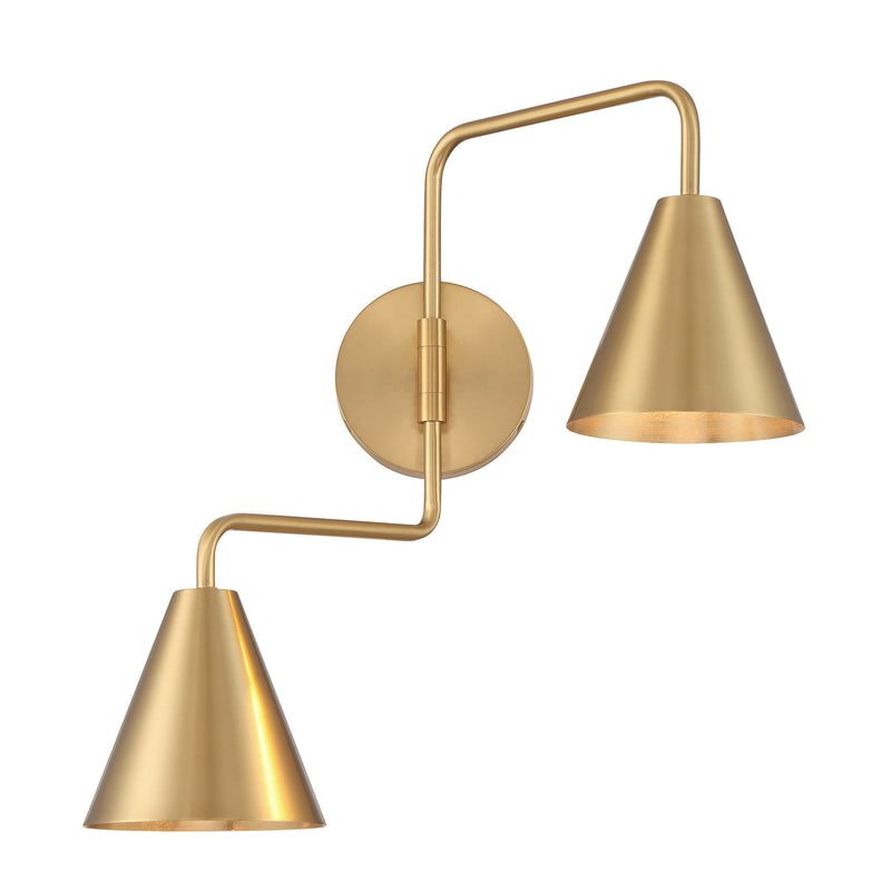 Arcus 2-Light Adjustable Wall Sconce