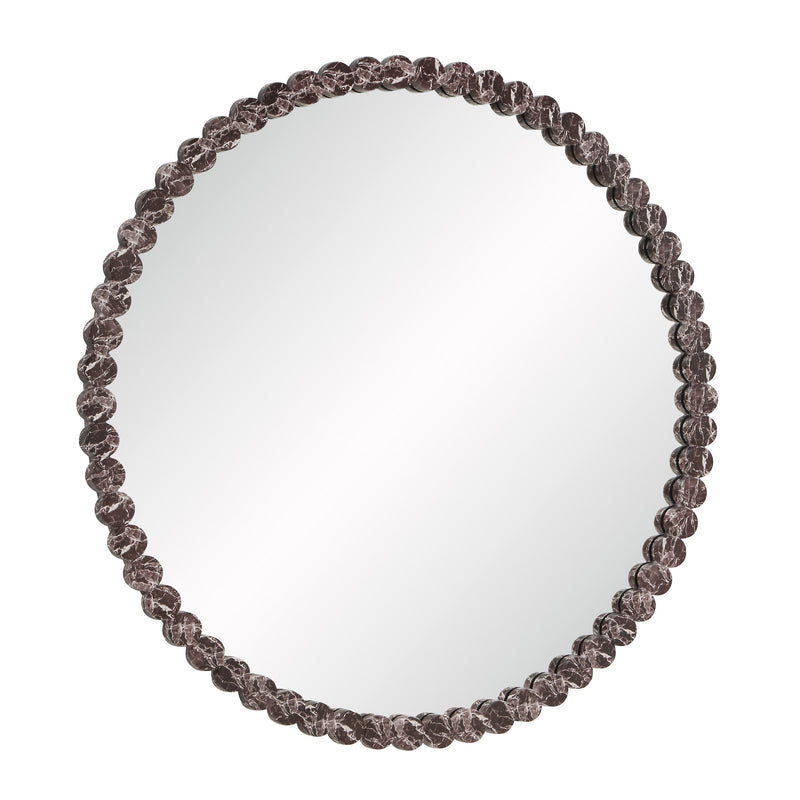 Merida Wall Mirror - Plum Brown