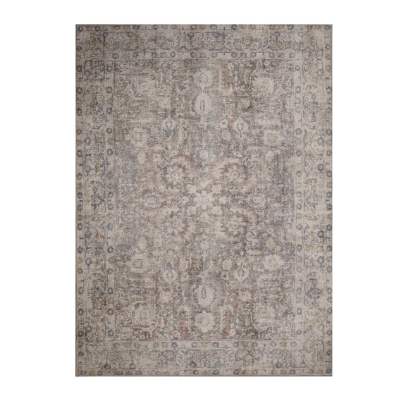 Chloe Rug in Red & Orange & Brown & Beige
