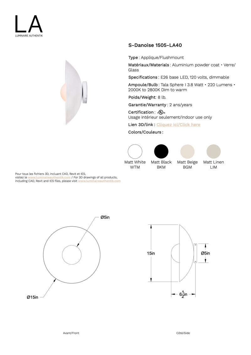 Danoise Large Flushmount