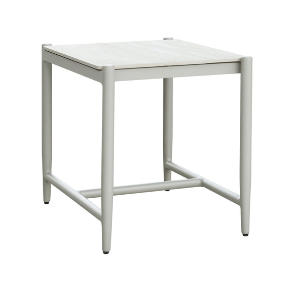 Infinity Square Post End Table in Frost
