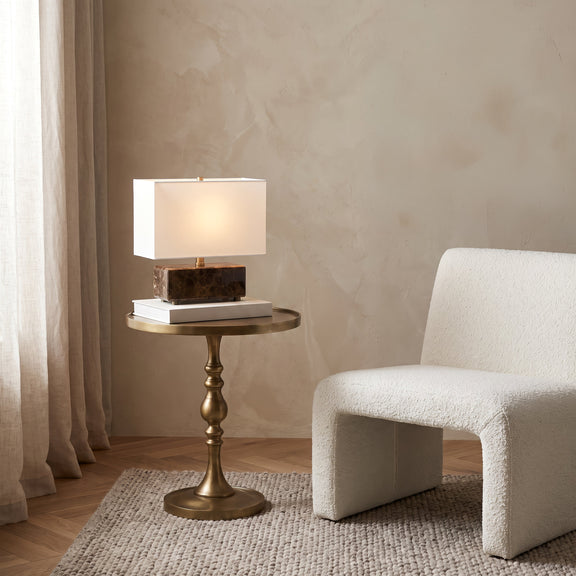 Romina Brass Accent Table