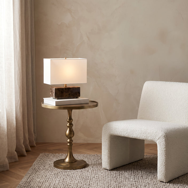 Romina Brass Accent Table
