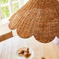 Maude Rattan Scallop Pendant