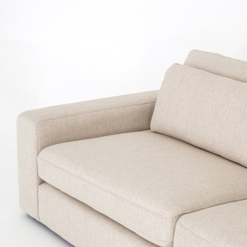 Bloor 4-Piece Sectional W/ Ottoman - Essence Natural