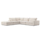 Bloor 4-Piece Sectional W/ Ottoman - Essence Natural