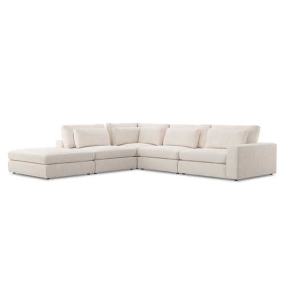 Bloor 4-Piece Sectional W/ Ottoman - Essence Natural