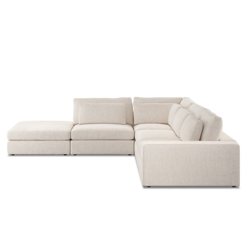 Bloor 4-Piece Sectional W/ Ottoman - Essence Natural