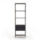 Trey Bookshelf - Black Wash Poplar