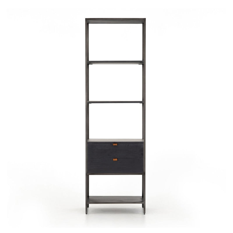 Trey Bookshelf - Black Wash Poplar