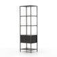 Trey Bookshelf - Black Wash Poplar