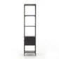 Trey Bookshelf - Black Wash Poplar